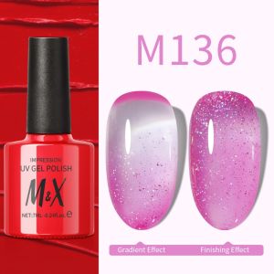 M&X 147 COLORS UV Nail Gel Polish 7ml Double Effect Cat Kuku Warna Varian (101-144) KU072