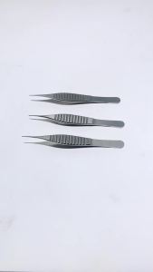 KITA Cosmetic Plastic Forceps Tweezers Straight Teeth 0.4mm/0.6mm/0.8mm Stainless steel Plastic Surgery Instruments