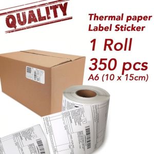 [24pcs Per order] [PROMOTION] A6 Waybill Thermal Paper Shipping Label Consignment Note Sticker 100*150mm / 10*15cm 热敏标签