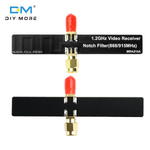 ตัวกรอง Diymore 1.2Ghz 868/915Mhz เข้ากันได้กับตัวรับสัญญาณวิดีโอส่งภาพสีดำ