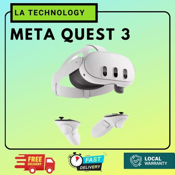 [PREORDER] Meta Quest 3 128GB / 512GB VR Headset Virtual Reality Powerful Performance VR Lazada