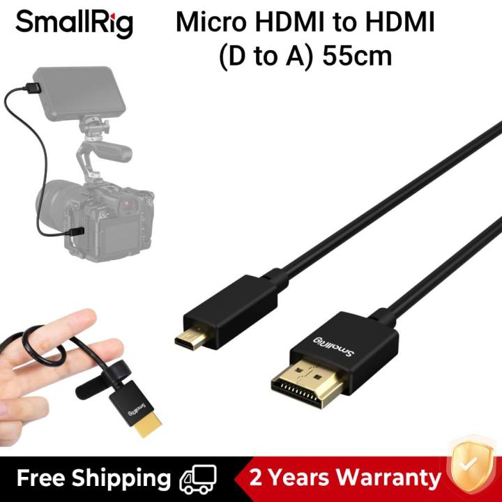 SmallRig Micro HDMI to HDMI Data Cable (D to A) 55cm HDMI