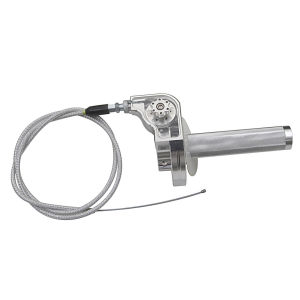 【Free Throttle Cable】22mm CNC Aluminum Acerbs Throttle Grip Quick Twister + Throttle Cable for Dirt Bike Motorcycle Motorbike Honda Yamaha Kawasaki