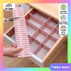[HÀNG LOẠI 1] Bộ 4 Thanh Nhựa Chia Ngăn Kéo Hộc Tủ Thông Minh ANHOME - Vách Chia Ngăn Tủ Tiện Ích Giá Rẻ
