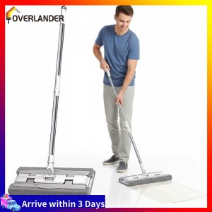 【Fast Shipping】 Eco-Friendly Flat Mop with Reusable Microfiber Pads and Easy-to-Use Scraper for Eco-Conscious Home Cleaning