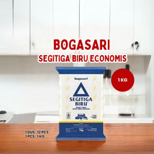 ( 1 PCS ) SEGITIGA BIRU ECONOMIS TEPUNG TERIGU BOGASARI 1000G 1 KG / PREMIUM 1KG 1000 G
