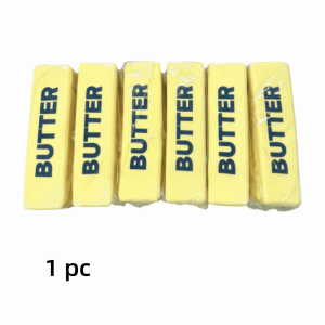 SUGAR PLUMGUI Tăng trưởng chậm Đồ chơi bóp mềm hình que bơ Cảm giác mềm mại Phục hồi chậm Đồ chơi giảm căng thẳng hình que bơ Dễ thương Thực tế Đồ chơi bóp hình que bơ Quà tặng Halloween