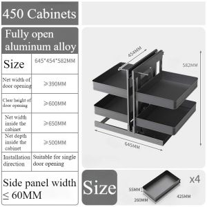 xpkQ Sliding Kitchen Cabinet Storage Metal Cabinets Organizers Large Removable Spice Drawer Household Narrow Auxiliary Furniture Z1H5K