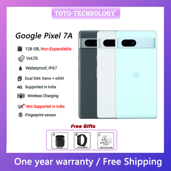 Google Pixel 7A 5G LTE Free Shipping Nano SIM + eSIM 64MP Quad PD