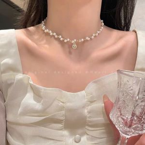 Vòng cổ Doudou Dây chuyền nữ Choker đính đá đi tiệc cá tính sang trọng phong cách Âu Mỹ XL005
