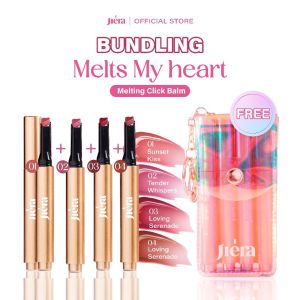 [SPECIAL LAUNCHING] JIERA Melts My Heart Melting Balm - Melting Click Balm 4 Shade | FREE POUCH - Official Shop