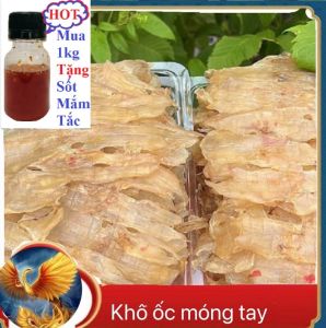 (TẶNG SỐT TẮC CHUA CAY) Khô Óc Móng Tay Phơi Khô Nhiều Nắng Sạch Cát Thơm Ngon