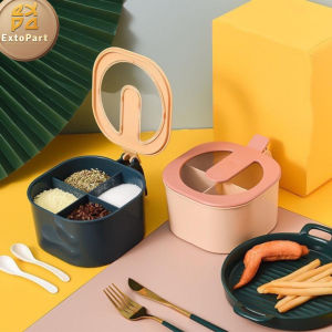 Tempat Bumbu 4 Sekat Kotak Bumbu 4 in 1 Tempat Bumbu Dapur Tempat Bumbu Seasoning BERKUALITAS