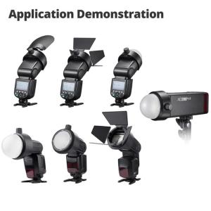 S-R2 Round Head Flash Adapter Mount Equipment for AD200 V860III V850III TT685III TT600 TT520III Camera Accessories