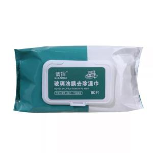 Glass Oil Film Remover Wipes Glass Car Window Cleaner Windshields 1pack80pcs Cleaner Lap Penyingkiran Filem Minyak Kaca 1pack80pcs 汽车玻璃油膜去除湿巾 一包80片