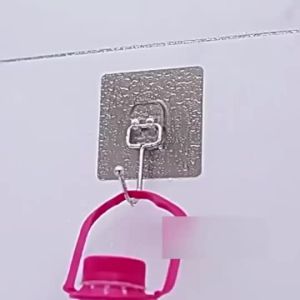 Móc dính trong suốt chịu lực mạnh cho phòng tắm và bếp không khoan móc dính tường chắc chắn