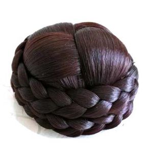 OYA36 Scrunchies ธรรมชาติ Chignon วิกผม Dancer ผมต่อผม Extension ผมถักผม Bun ผมชิ้น Wrap Braided Chignon