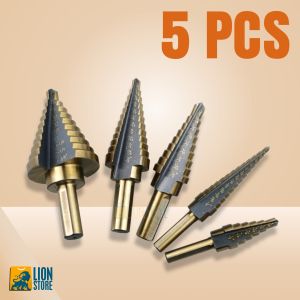 Mata Bor 5 PCS STEP DRILL Pagoda besi kerucut Cone