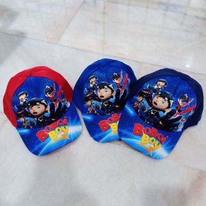 Boboiboy Spiderman Cap Topi Budak Umur 6-12Tahun Lelaki Merah Hitam Hadiah Present Birthday Gift Hari Jadi Kids Kid Hat Cap
