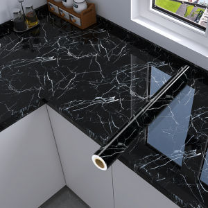 PVC marble pattern waterproof and oil-proof kitchen wallpaper self-adhesive wallpaper wall decoration