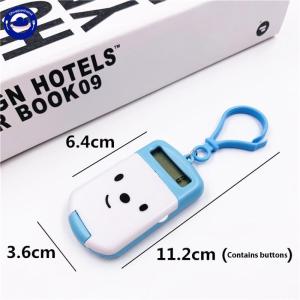 Cute Mini Flip Calculator Poratble Calculator Pendant for Students 8 Digits Display Calculator with Keychain Kids Gifts