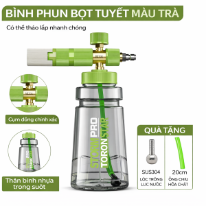 Bình Tạo Bọt Tuyết Thế Hệ Mới Cho Máy Rửa Xe MCGG Storm Pro All New