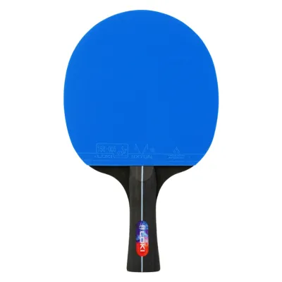 【Bestseller】 LOKI K5000 FL Long HandleTable Tennis Racket Home Entertainment PingPong Rackets with Blue Color Ping Pong Rubber