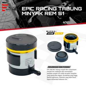 Tabung Minyak Rem Epicracing Full Aluminium S1 Brake Fluid Tank Universal