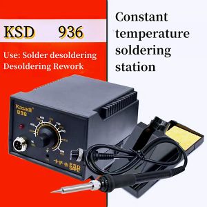 KSD soldering station soldering iron tool set adjustable temperature 936 soldering station thermostatic 60w mobile phone repair station manufacturers direct quality affordable