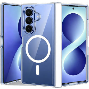 [Compatible with Magsafe]for Samsung Galaxy Z Fold 8 Ultra Case Z Fold 8 Case Z Fold 7 Case Magnetic with Hinge ProtectionClear Hard Shockproof Protective Case