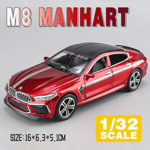 LEO 1:32 BMW M8 MANHART Diecast Model Car Alloy Cars Toys Collection Gift For Kids Boy Girl