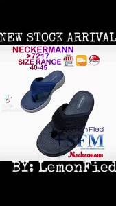 Neckermann 7231 Slipper Size 39- 45 indoor outdoor home 7217 Navy Black flip flop toe grip soft not slippery SFM