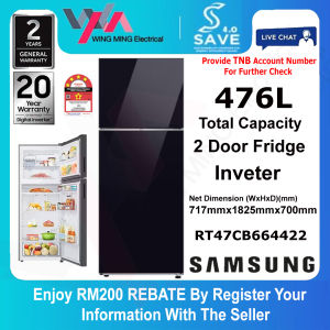 [ Save 4.0 ] Samsung 476L Bespoke Refrigerator Wifi Top Freezer 2 Door/Peti Ais 2 Pintu Inverter (RT47CB664422ME) Peti Sejuk/Fridge/冰箱 RT47CB664422/ME