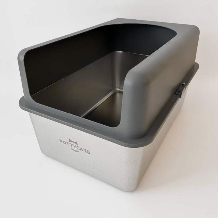 inventory》 JUMBO Cat Litter Box Stainless Steel PottyBox by