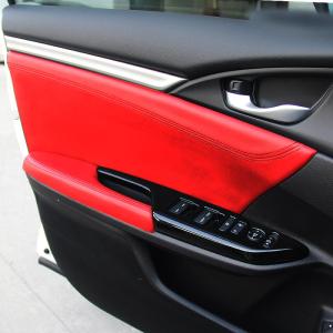 1 pair car door Armrest panels leather cover For Hyundai Elantra 2017 2018 2019 2020