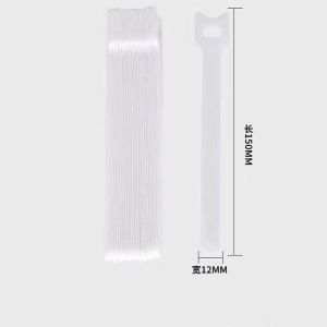 50Pcs Nylon Cable Ties Reusable Cords Organizer Cloth Data Wire Management Straps Fixing Bands
