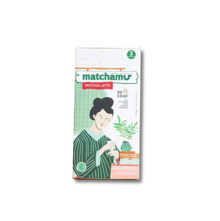 Matchamu Matcha Latte Box of 3x24gr (Box of 3 sachets)