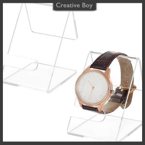 [Creative] Acrylic đồng hồ hiển thị đứng rõ ràng người giữ đồng hồ tổ chức trang sức đồng hồ giá Đồng Hồ Duy nhất hiển thị chủ Showcase