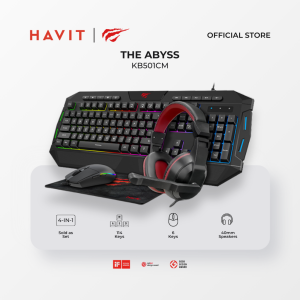 Havit The Abyss KB501CM || Gaming Combo 4in1 Set