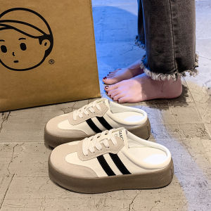 [Free Shipping] Baotou WomenS Outdoor Slippers 2026 New Style Thick-Soled WomenS Half Slippers Spring And Summer Lazy Shoes Slip-On WomenS Shoes