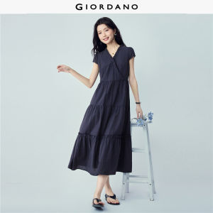 Giordano Women Women Dress - V-Neck Free Shipping 05466336