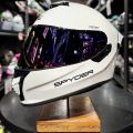 SPYDER Flight Full Face Dual Visor Helmet with Free Extra Clear Visor. 