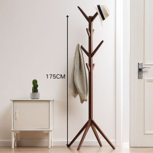 ราวแขวนหมวก เสื้อผ้า ราวไม้มินิมอล ดีไซน์ทันสมัย ราวตากผ้า ที่เเขวนอเนกประสงค์ สามารถแขวนเสื้อผ้าได้จำนวนมาก ติดตั้งง่าย เคลื่อนย้าย สะดวก