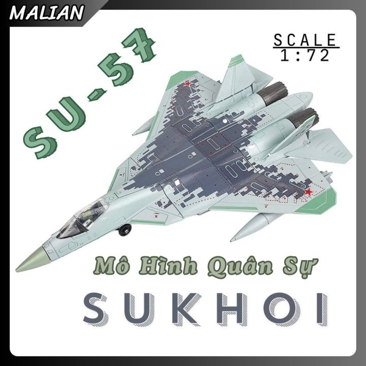 Mô Hình Quân Sự Máy Bay Tiêm Kích SUKHOI SU-57 Tỷ Lệ 1:72 | Lazada.vn