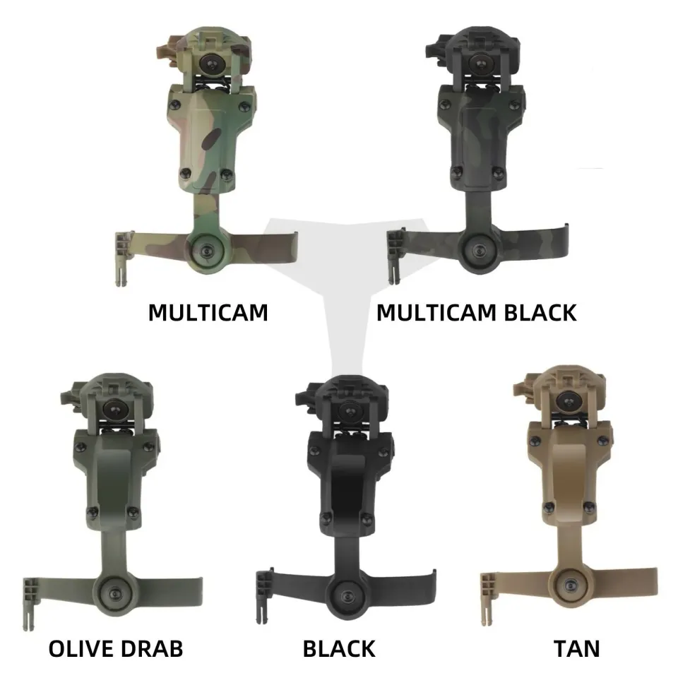 Tactical Helmet Rail Adapter For PELTOR ComTac Airsoft Shooting