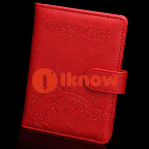 RFID World Famous Building Passport Holder Global Travel Airplane Ticket Holder Multi slot Leather Transparent Window Passport Bag