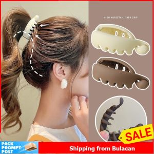 1pcs Korean Fashion Hair Clip Solid Color High Ponytail Banana Clip Ladies Hair Accessories