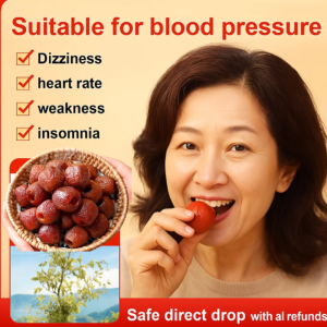 💕Reduce the Three Highs💕Seedless Hollow Hawthorn Candied Fruit  Non-Preserved Fruit Original Seedless Hawthorn Ball无核空心山楂