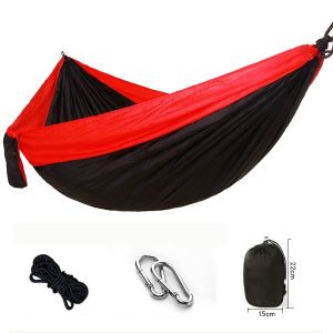 270cm thick parachute nylon hammock maximum weight 200kg outdoor camping light backpack hammock