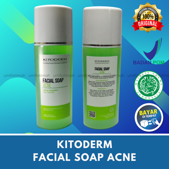 Sabun Wajah Jerawat Kitoderm Facial Soap Acne Tea Tree Oil 100ml